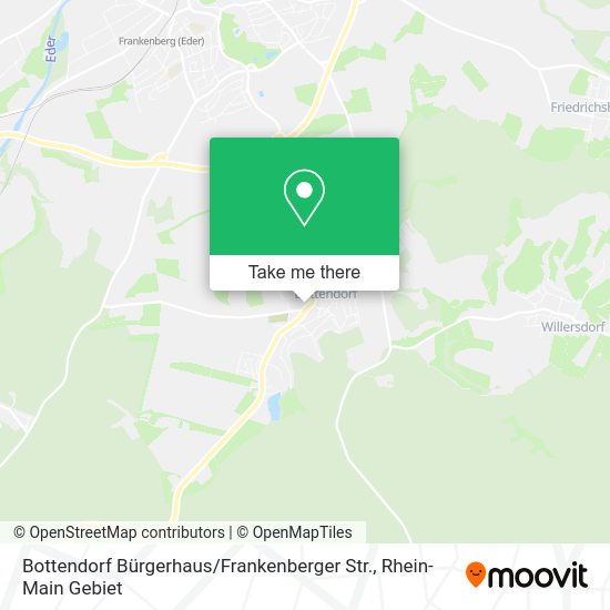 Карта Bottendorf Bürgerhaus / Frankenberger Str.