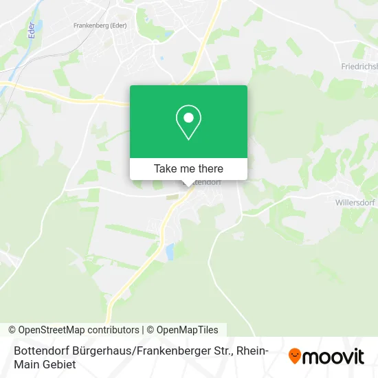 Карта Bottendorf Bürgerhaus / Frankenberger Str.
