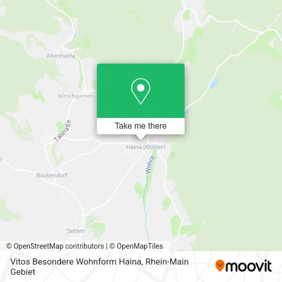 Карта Vitos Besondere Wohnform Haina