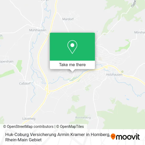 Карта Huk-Coburg Versicherung Armin Kramer in Homberg