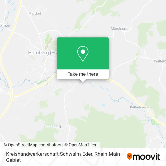 Карта Kreishandwerkerschaft Schwalm-Eder