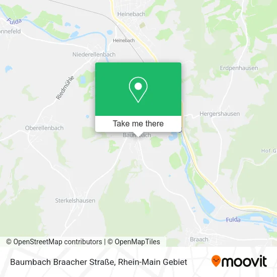 Карта Baumbach Braacher Straße