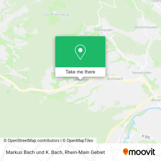 Карта Markus Bach und K. Bach