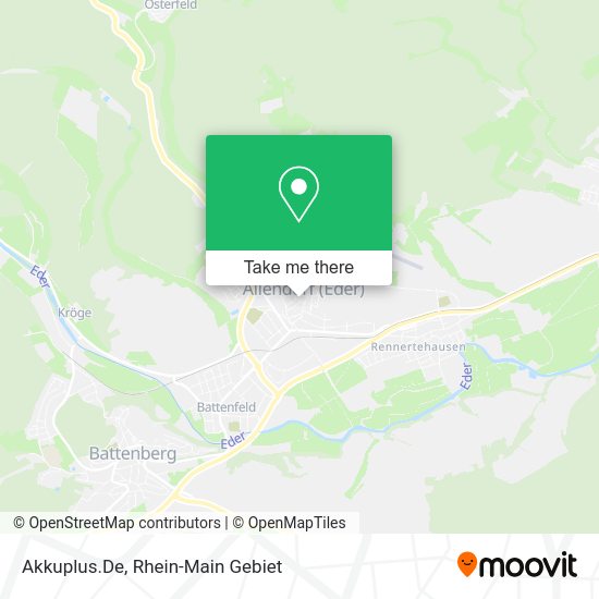 Карта Akkuplus.De