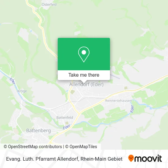Карта Evang. Luth. Pfarramt Allendorf