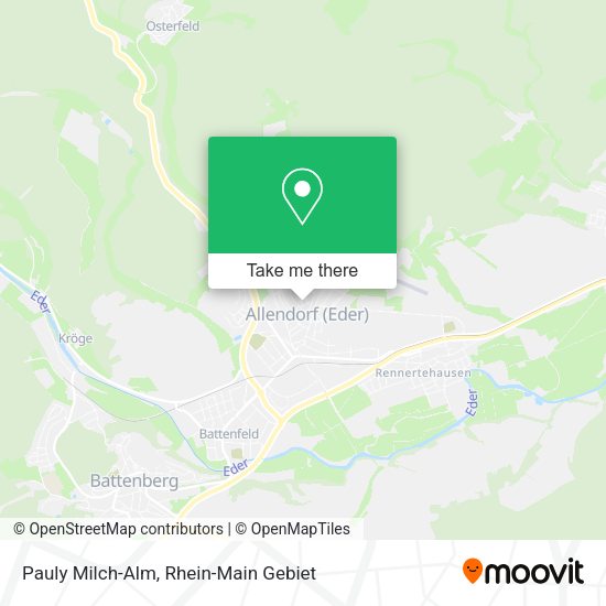 Карта Pauly Milch-Alm
