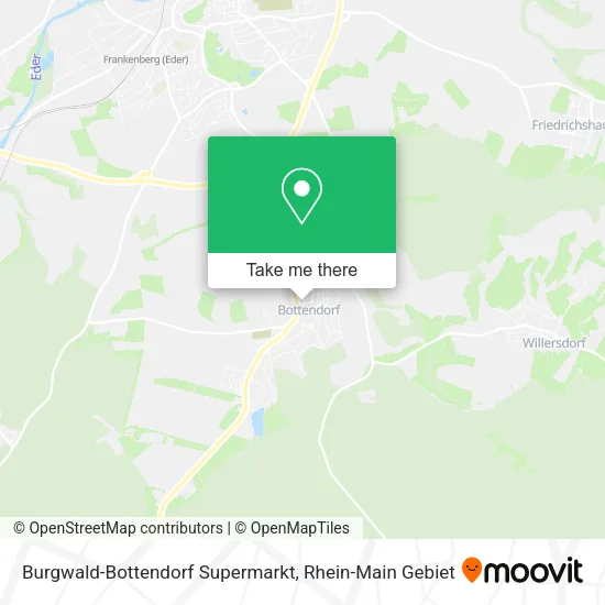 Карта Burgwald-Bottendorf Supermarkt