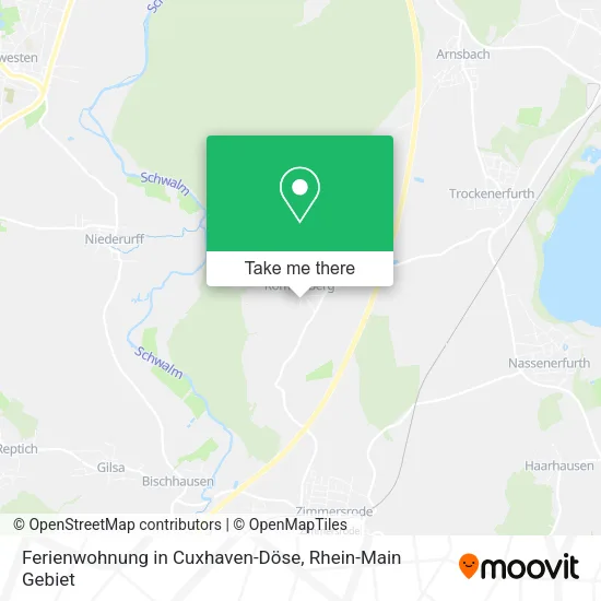 Карта Ferienwohnung in Cuxhaven-Döse