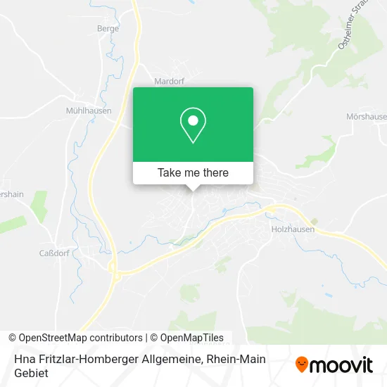 Карта Hna Fritzlar-Homberger Allgemeine