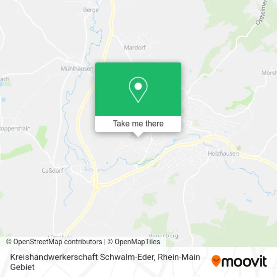 Карта Kreishandwerkerschaft Schwalm-Eder
