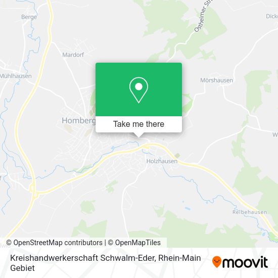 Карта Kreishandwerkerschaft Schwalm-Eder