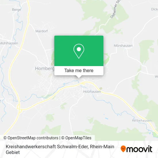 Карта Kreishandwerkerschaft Schwalm-Eder