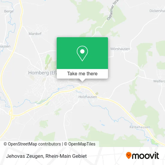 Карта Jehovas Zeugen
