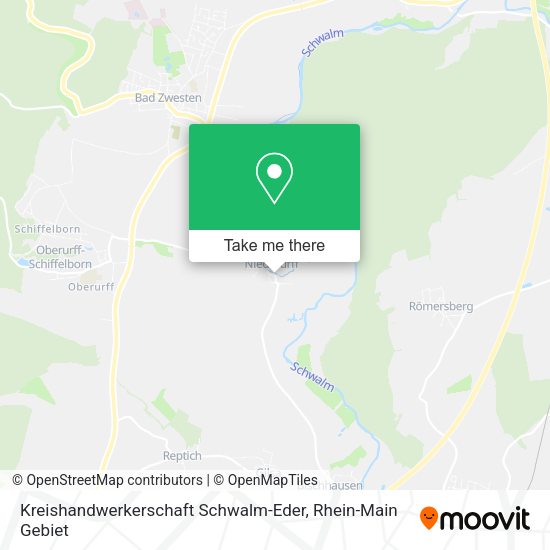 Карта Kreishandwerkerschaft Schwalm-Eder