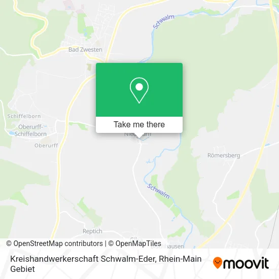 Карта Kreishandwerkerschaft Schwalm-Eder