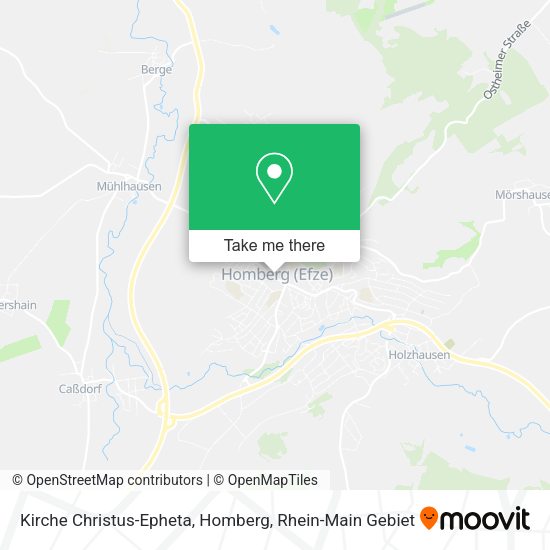 Kirche Christus-Epheta, Homberg map