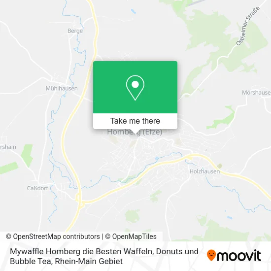Карта Mywaffle Homberg die Besten Waffeln, Donuts und Bubble Tea