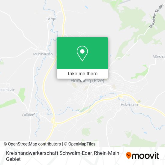 Карта Kreishandwerkerschaft Schwalm-Eder
