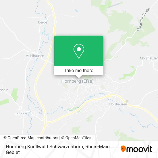 Карта Homberg Knüllwald Schwarzenborn