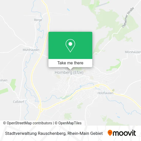 Карта Stadtverwaltung Rauschenberg