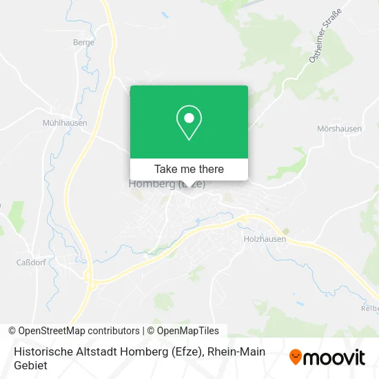 Карта Historische Altstadt Homberg (Efze)