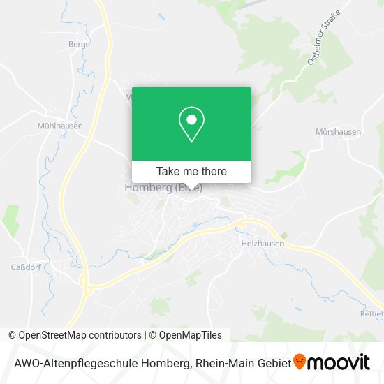 Карта AWO-Altenpflegeschule Homberg