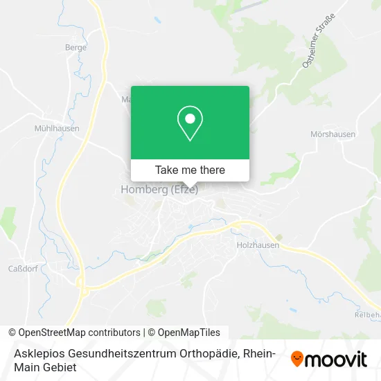 Карта Asklepios Gesundheitszentrum Orthopädie