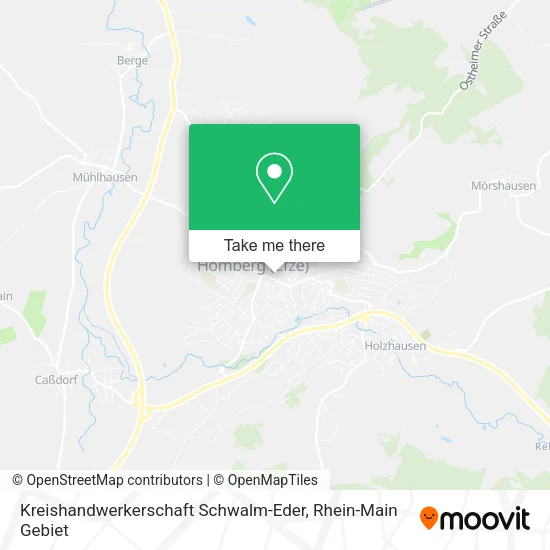 Карта Kreishandwerkerschaft Schwalm-Eder