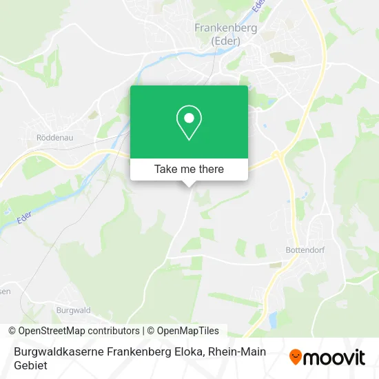 Карта Burgwaldkaserne Frankenberg Eloka