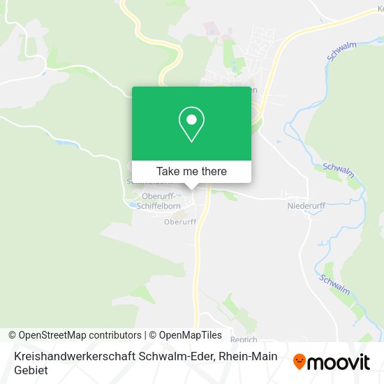 Карта Kreishandwerkerschaft Schwalm-Eder