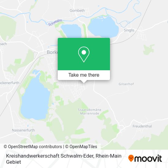 Карта Kreishandwerkerschaft Schwalm-Eder