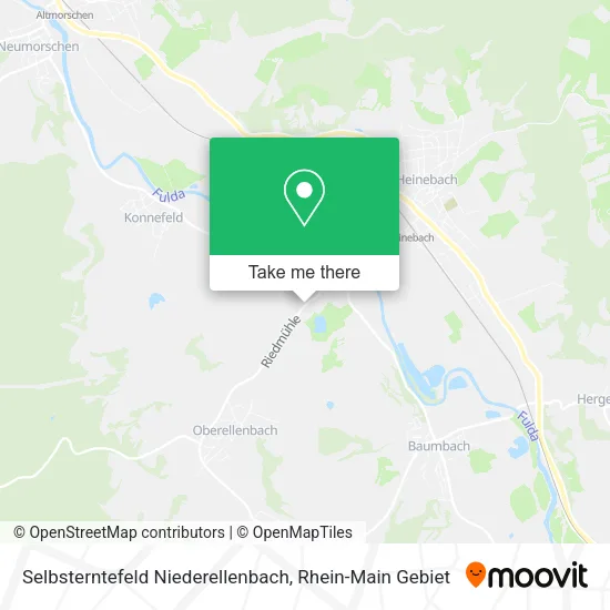 Карта Selbsterntefeld Niederellenbach