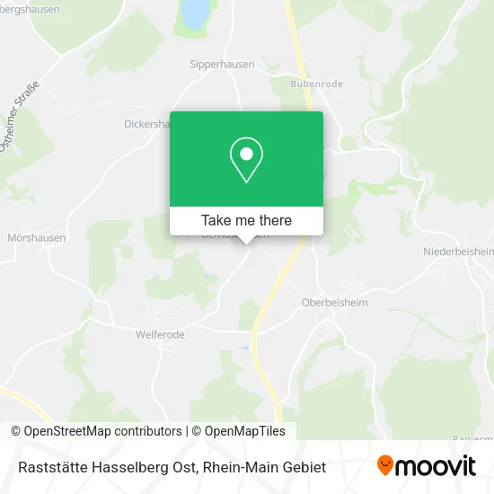 Карта Raststätte Hasselberg Ost