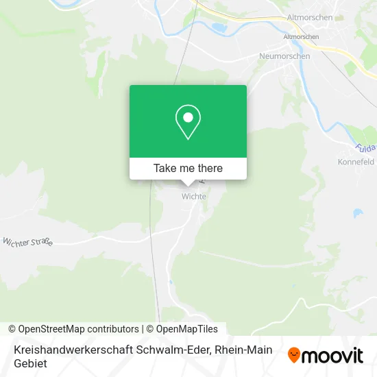 Карта Kreishandwerkerschaft Schwalm-Eder