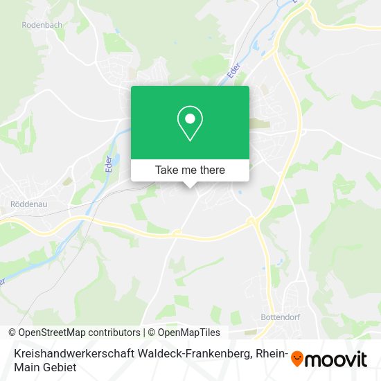 Карта Kreishandwerkerschaft Waldeck-Frankenberg
