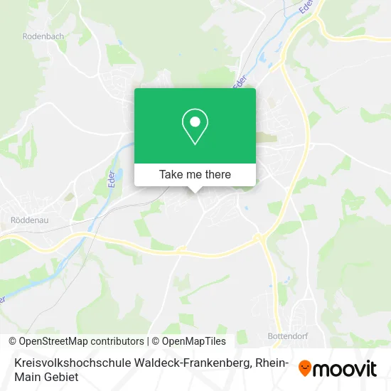 Карта Kreisvolkshochschule Waldeck-Frankenberg
