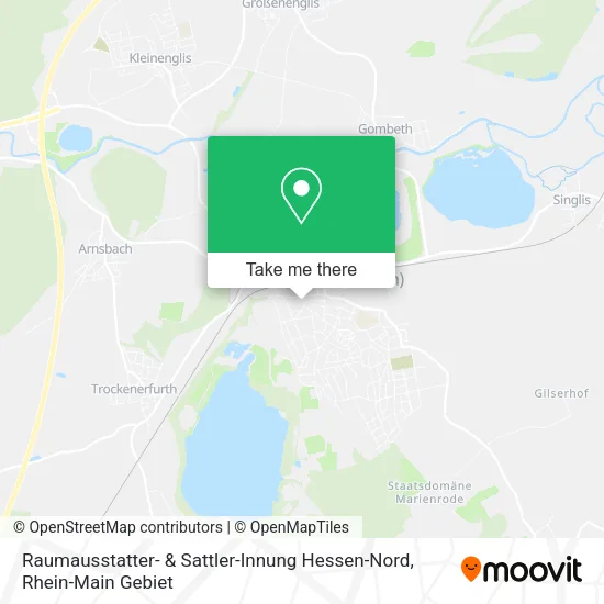 Карта Raumausstatter- & Sattler-Innung Hessen-Nord