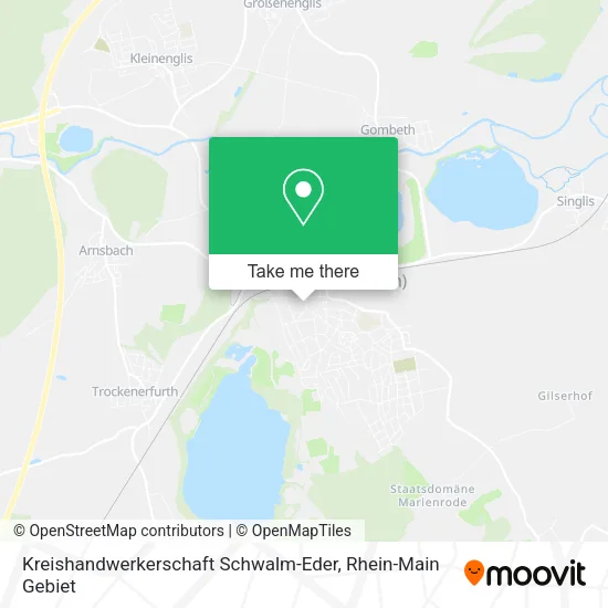 Карта Kreishandwerkerschaft Schwalm-Eder