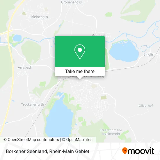 Карта Borkener Seenland