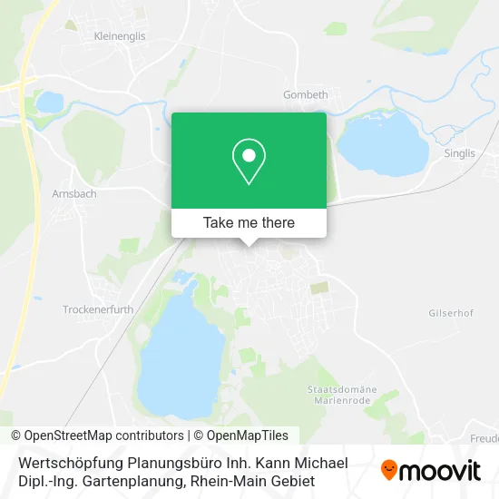 Карта Wertschöpfung Planungsbüro Inh. Kann Michael Dipl.-Ing. Gartenplanung