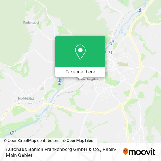 Карта Autohaus Behlen Frankenberg GmbH & Co.