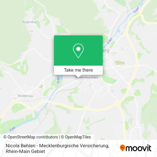 Карта Nicola Behlen - Mecklenburgische Versicherung