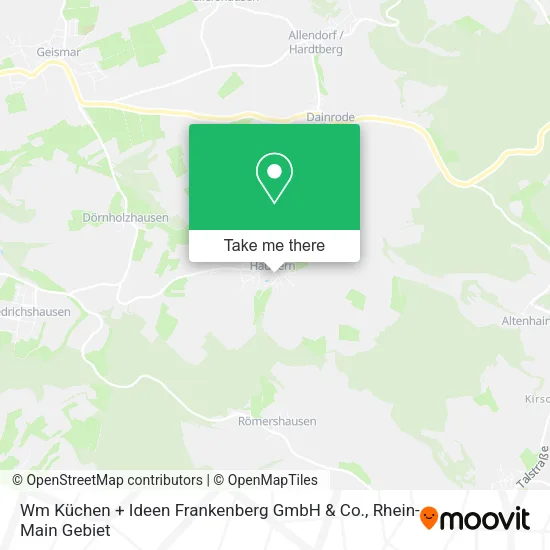 Карта Wm Küchen + Ideen Frankenberg GmbH & Co.