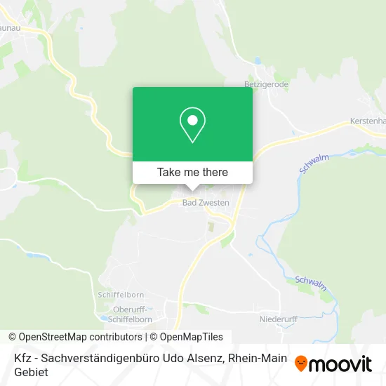 Карта Kfz - Sachverständigenbüro Udo Alsenz