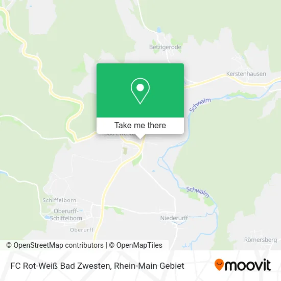 Карта FC Rot-Weiß Bad Zwesten