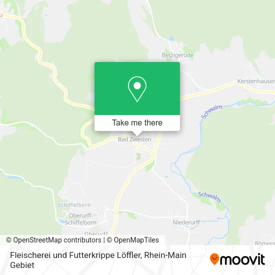 Карта Fleischerei und Futterkrippe Löffler