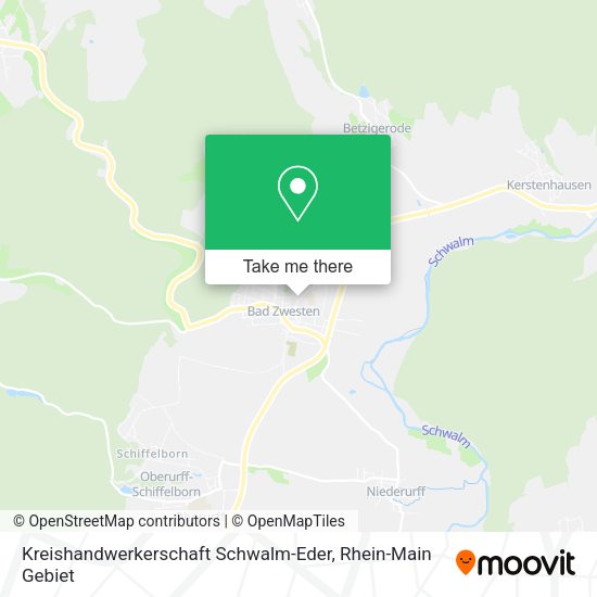 Карта Kreishandwerkerschaft Schwalm-Eder