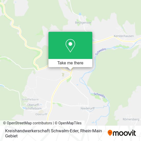 Карта Kreishandwerkerschaft Schwalm-Eder