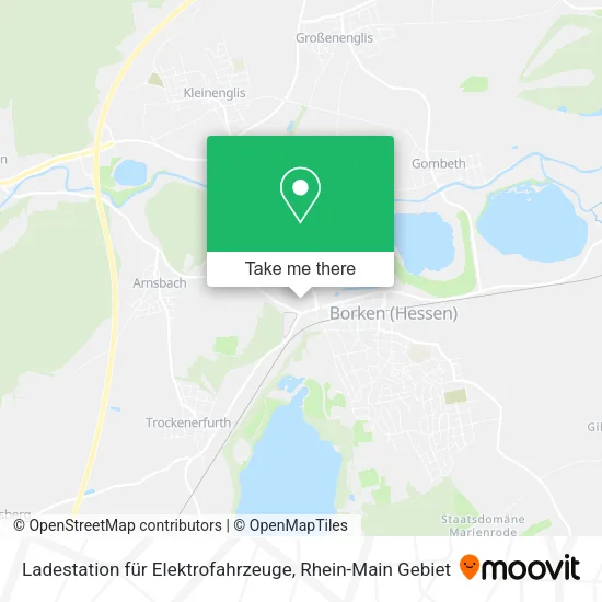 Карта Ladestation für Elektrofahrzeuge