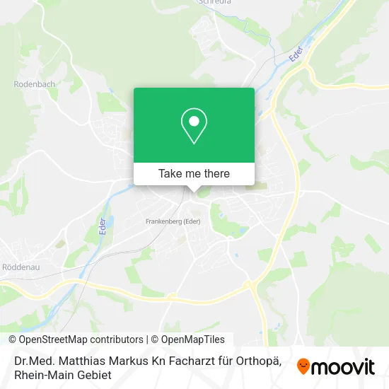 Карта Dr.Med. Matthias Markus Kn Facharzt für Orthopä
